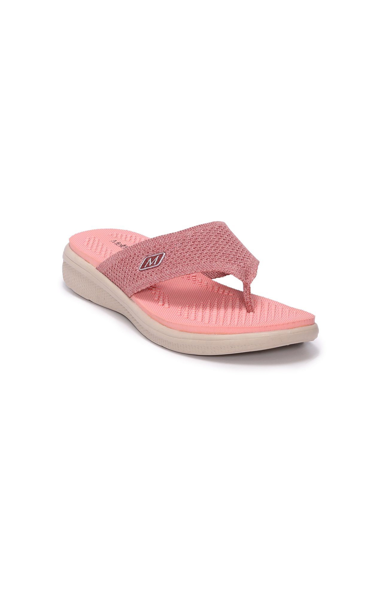 Women Pink knitted Casula Flat Sandals