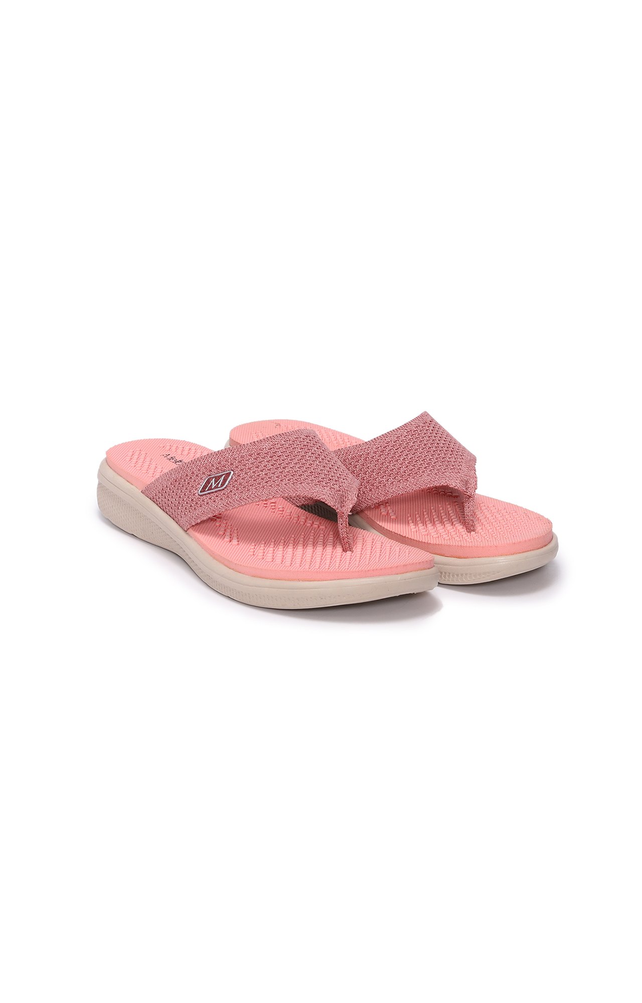 Women Pink knitted Casula Flat Sandals