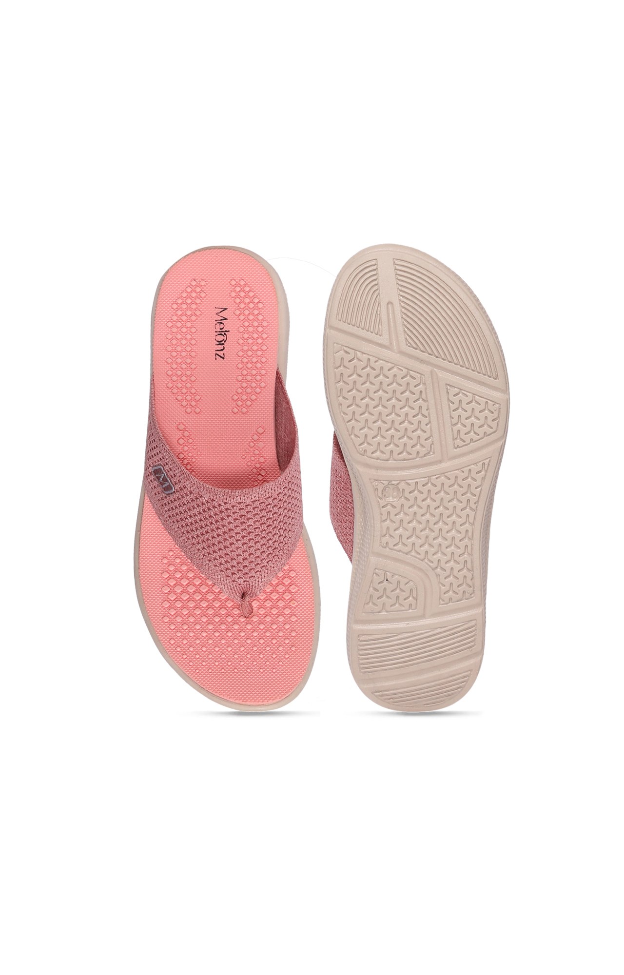 Women Pink knitted Casula Flat Sandals