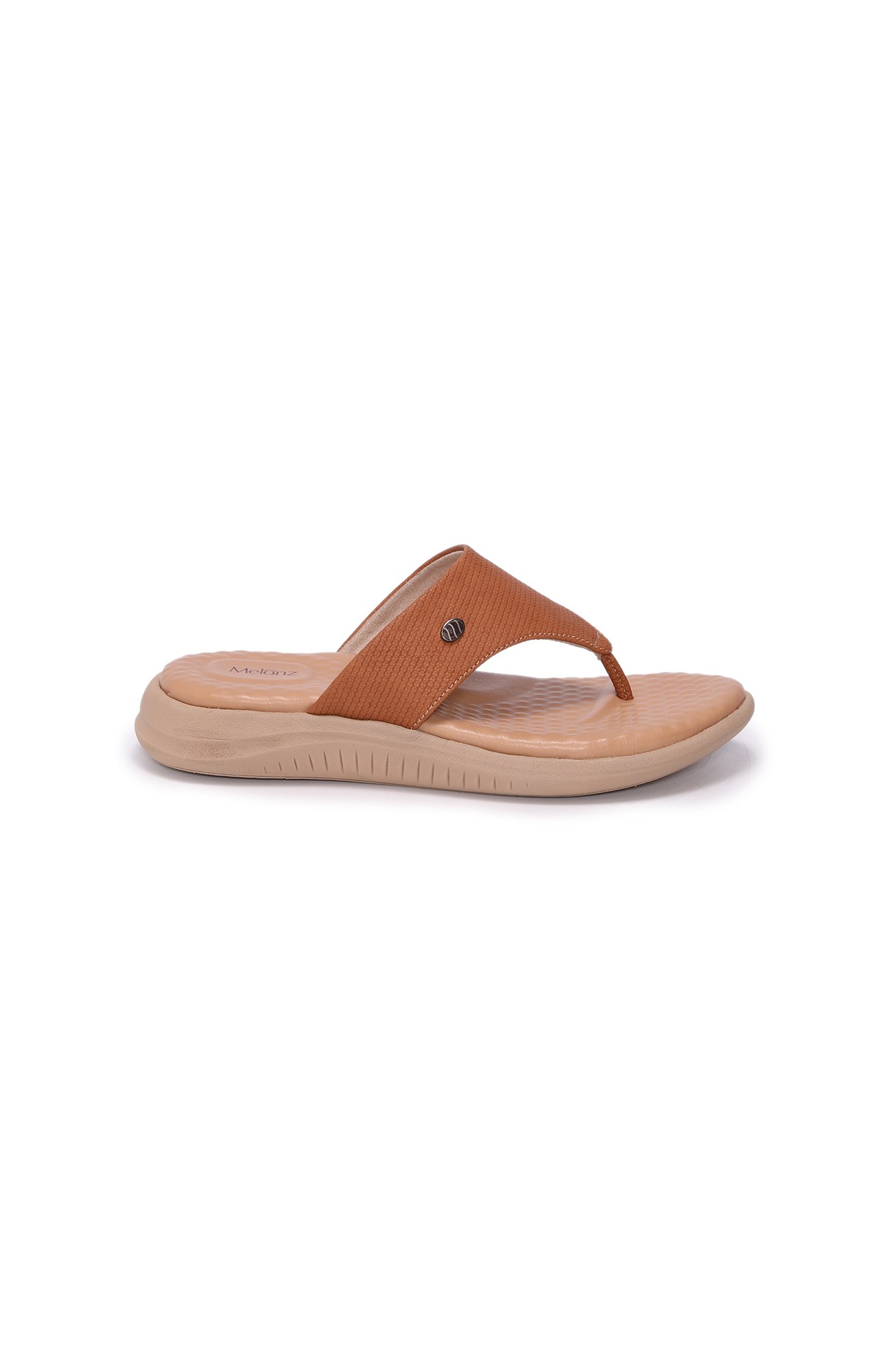 Women Tan Strap Casual Slippers