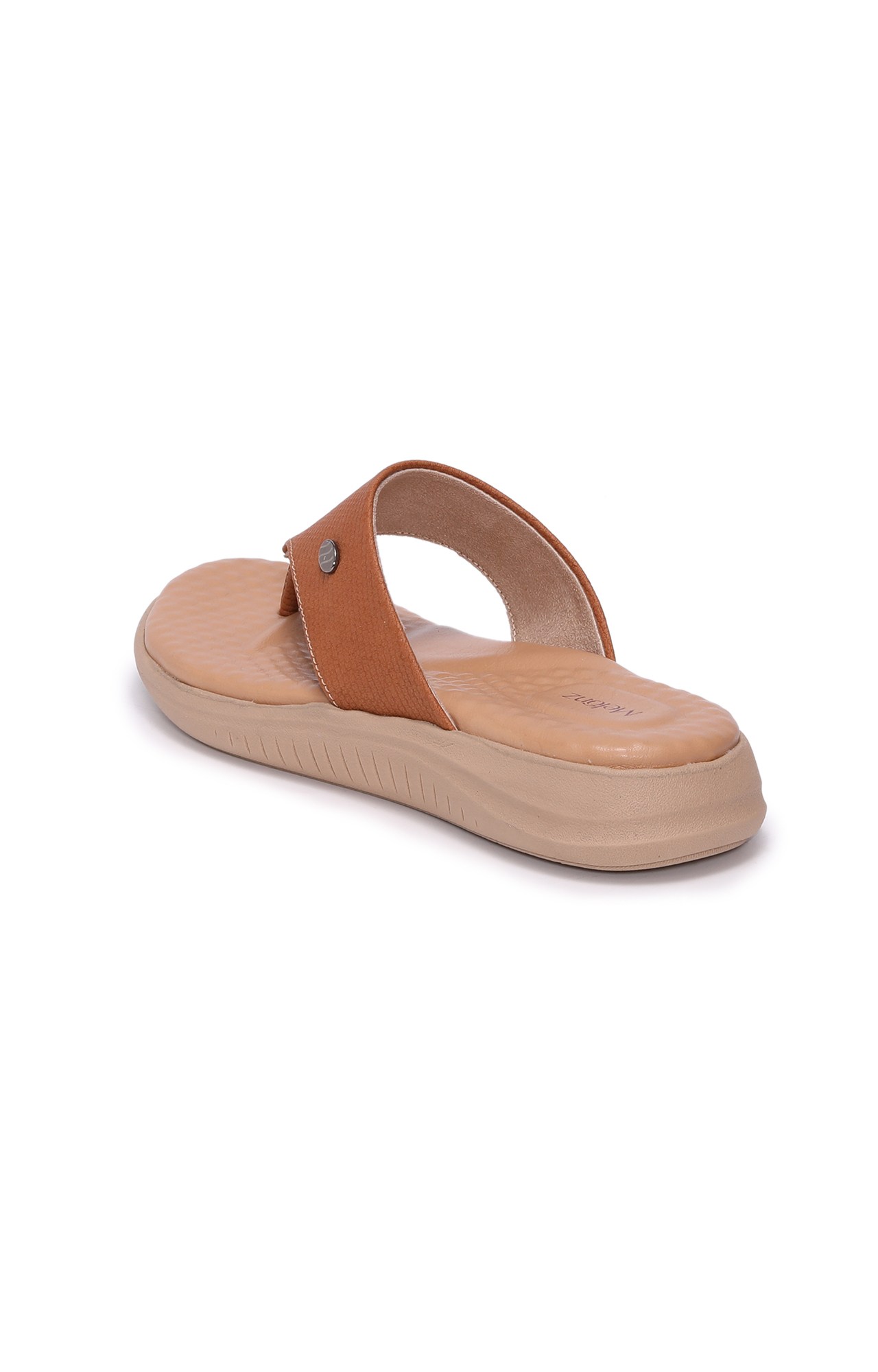 Women Tan Strap Casual Slippers