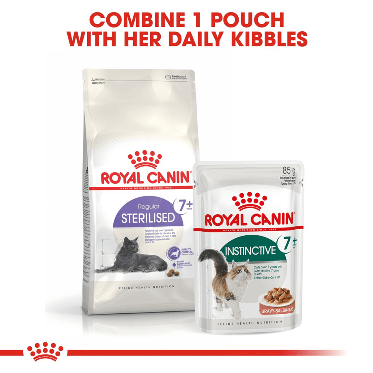 Royal Canin Instinctive 7+ Gravy Cat Wet Food - 85 g