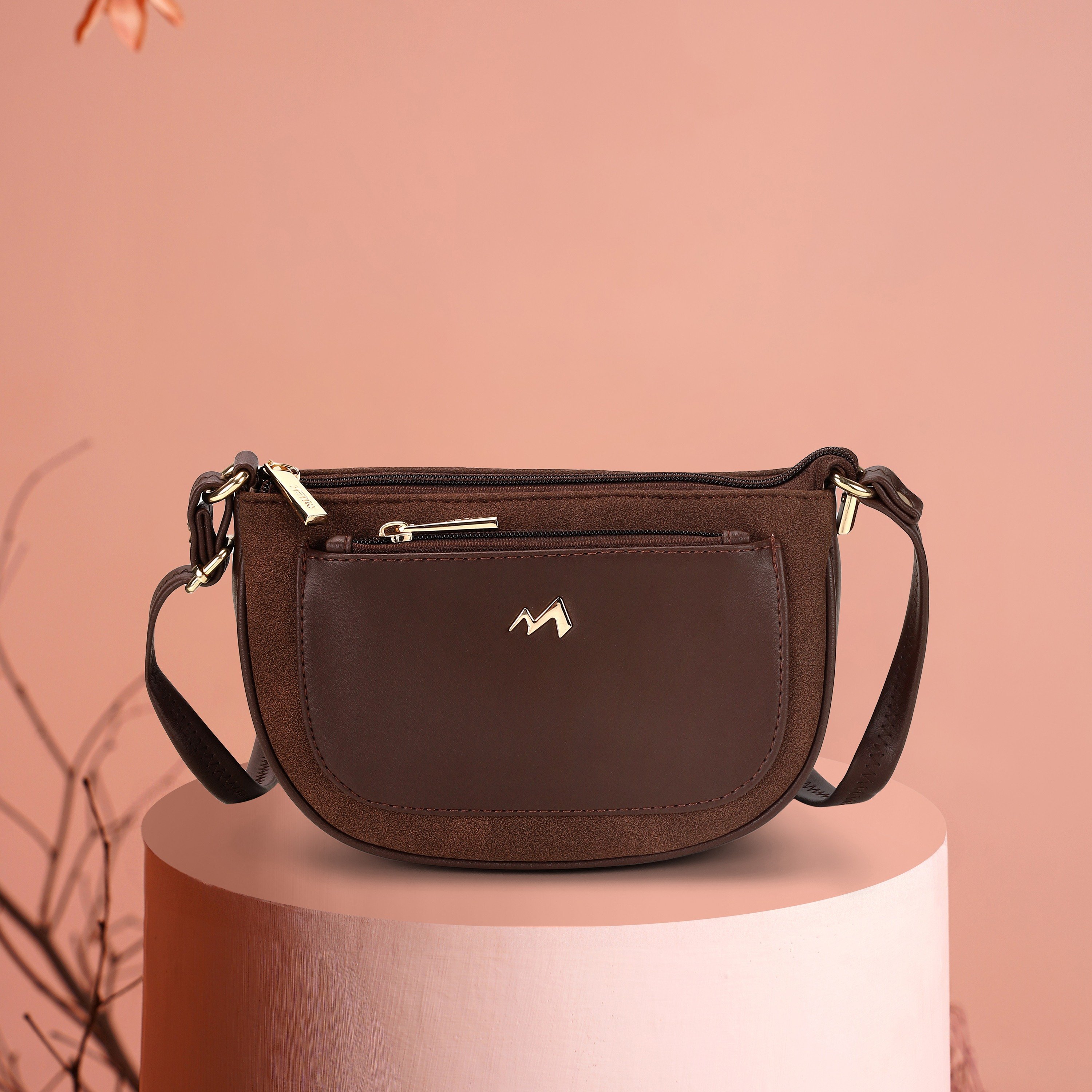 Metro Women Brown Suede Handbags Onesize