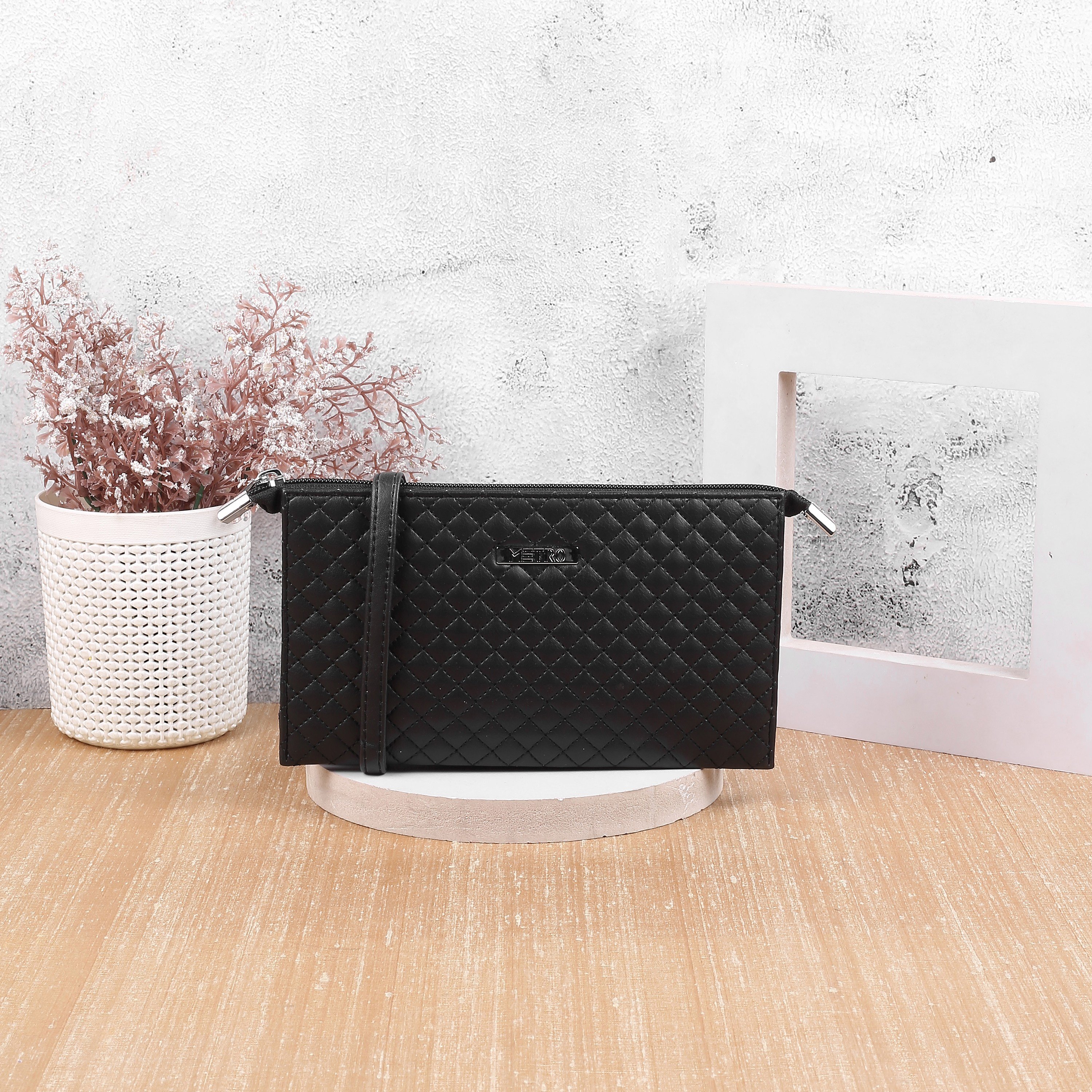 Metro Women Black PU Wallets Onesize