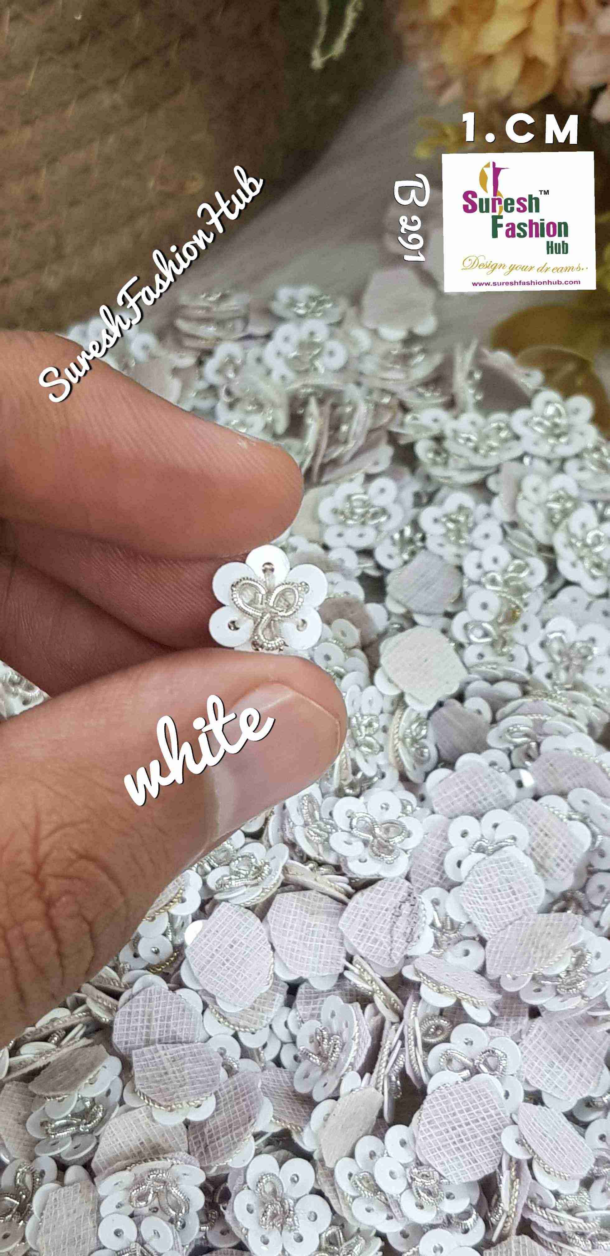 White Floral Elegance Hand-Stitched Butties Pack
