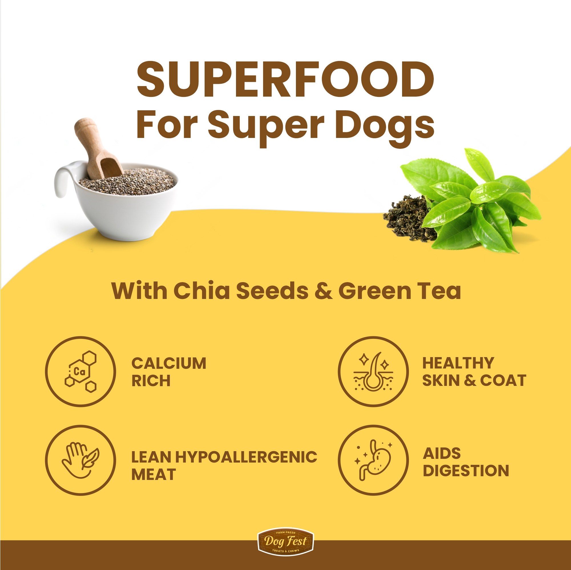 Dogfest Quail & Chia Seeds Training Dog Treats, 90g