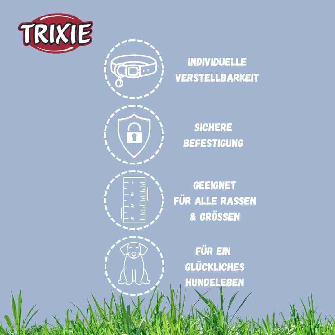 Trixie City Style PVC Collar PVC for Dogs, Sage