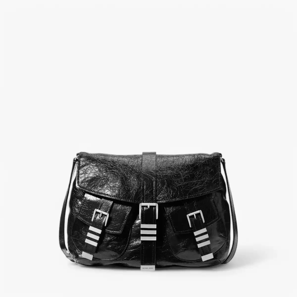 Darrington Large Crackled Leather Shoulder Bag
