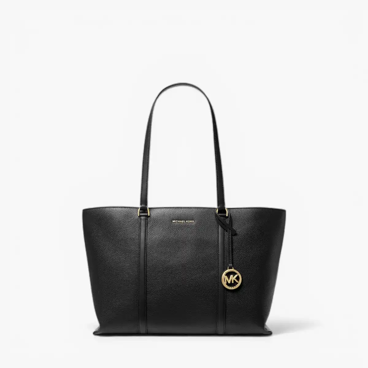 Temple Large Pebbled Leather Tote Bag