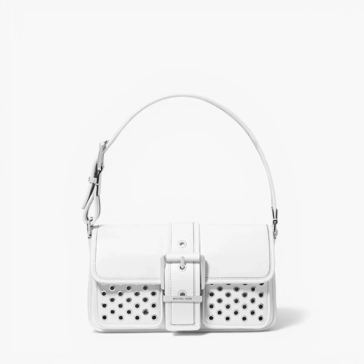 Colby Medium Grommeted Leather Shoulder Bag