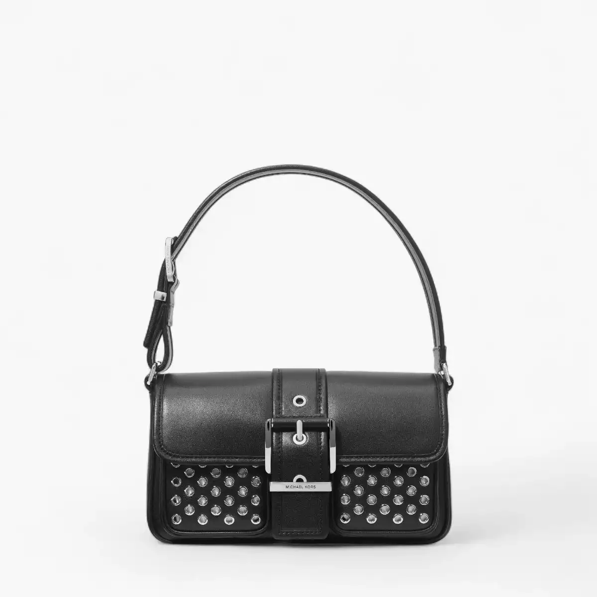Colby Medium Grommeted Leather Shoulder Bag