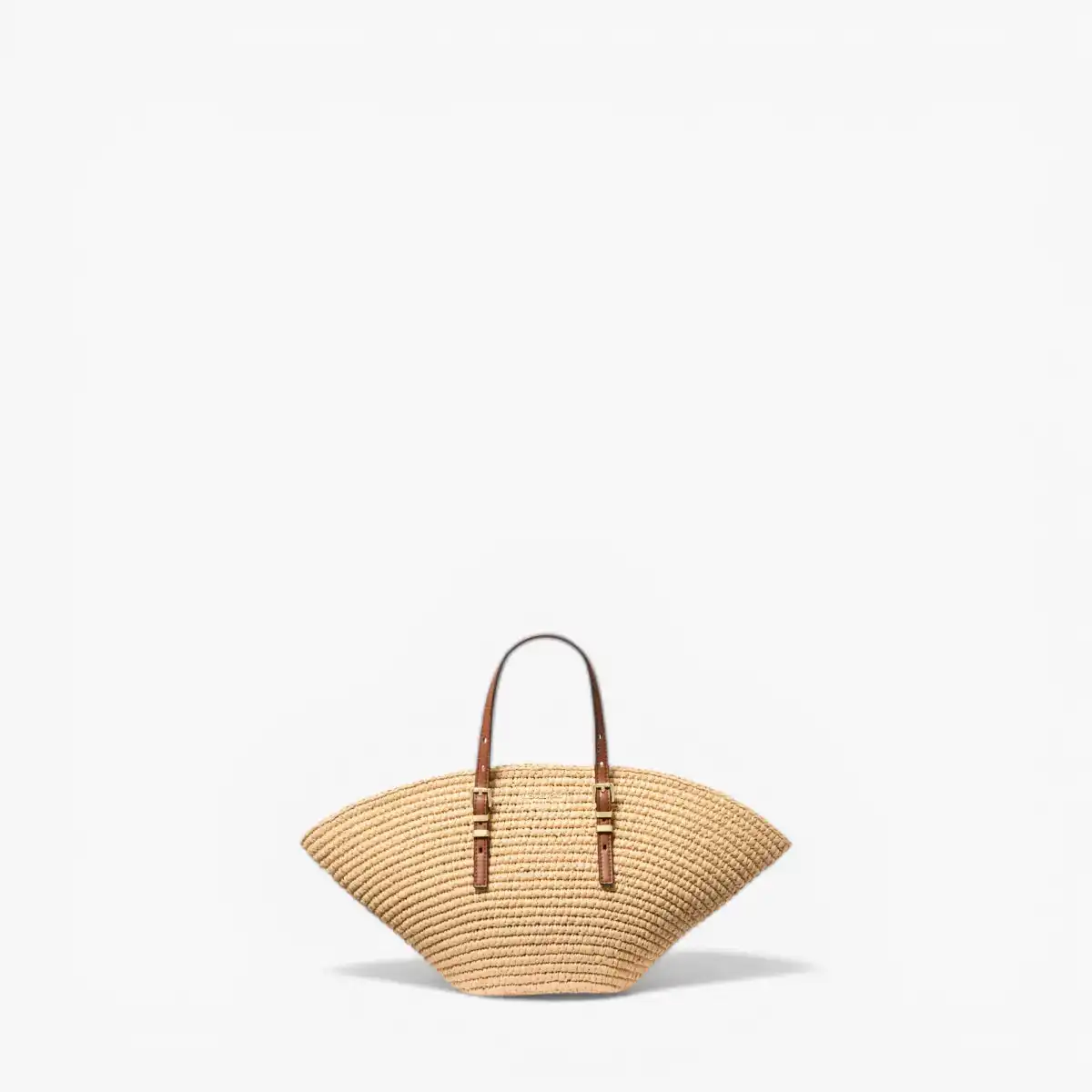 Isa Small Hand-Crocheted Straw Tote Bag