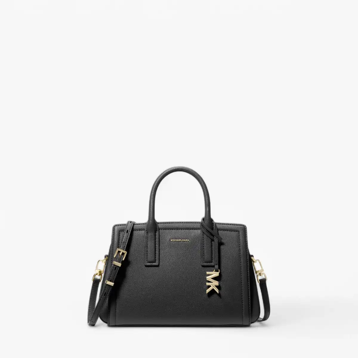 Laila Small Pebbled Leather Satchel