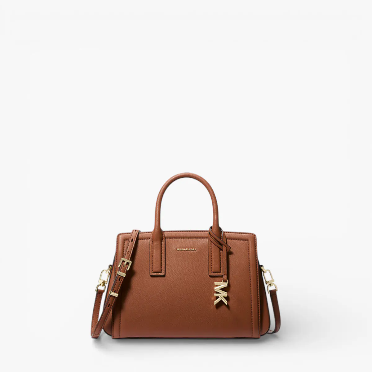 Laila Small Pebbled Leather Satchel