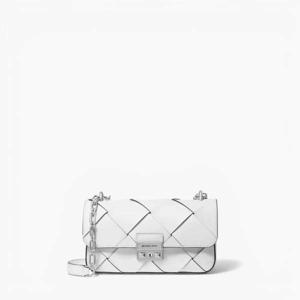 Tribeca Small Woven Leather Shoulder Bag