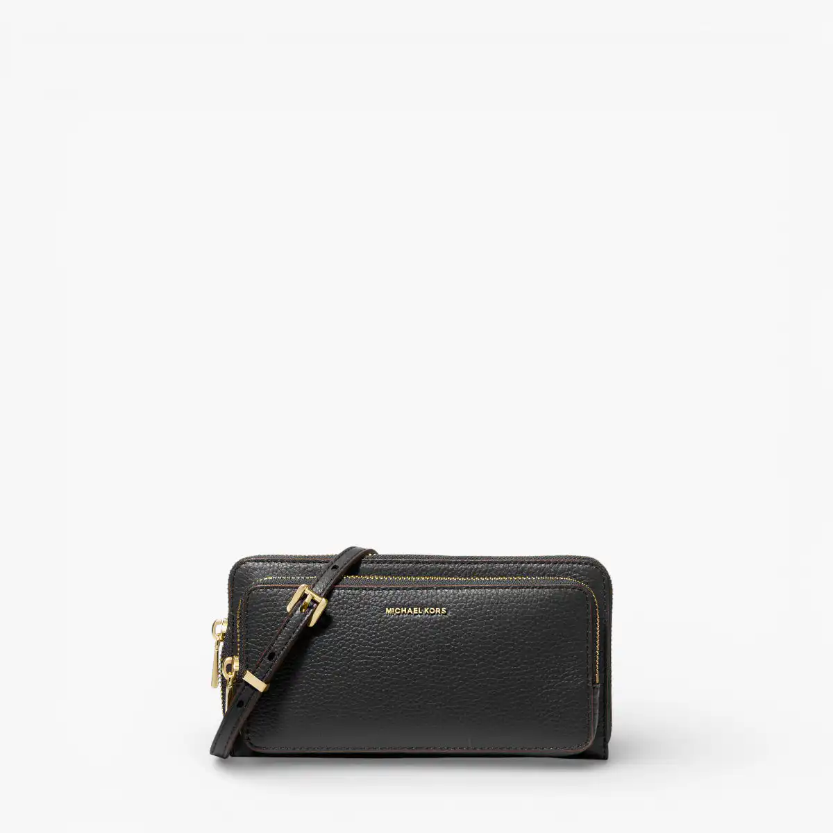 Jet Set Large Pebbled Leather Convertible Crossbody Bag