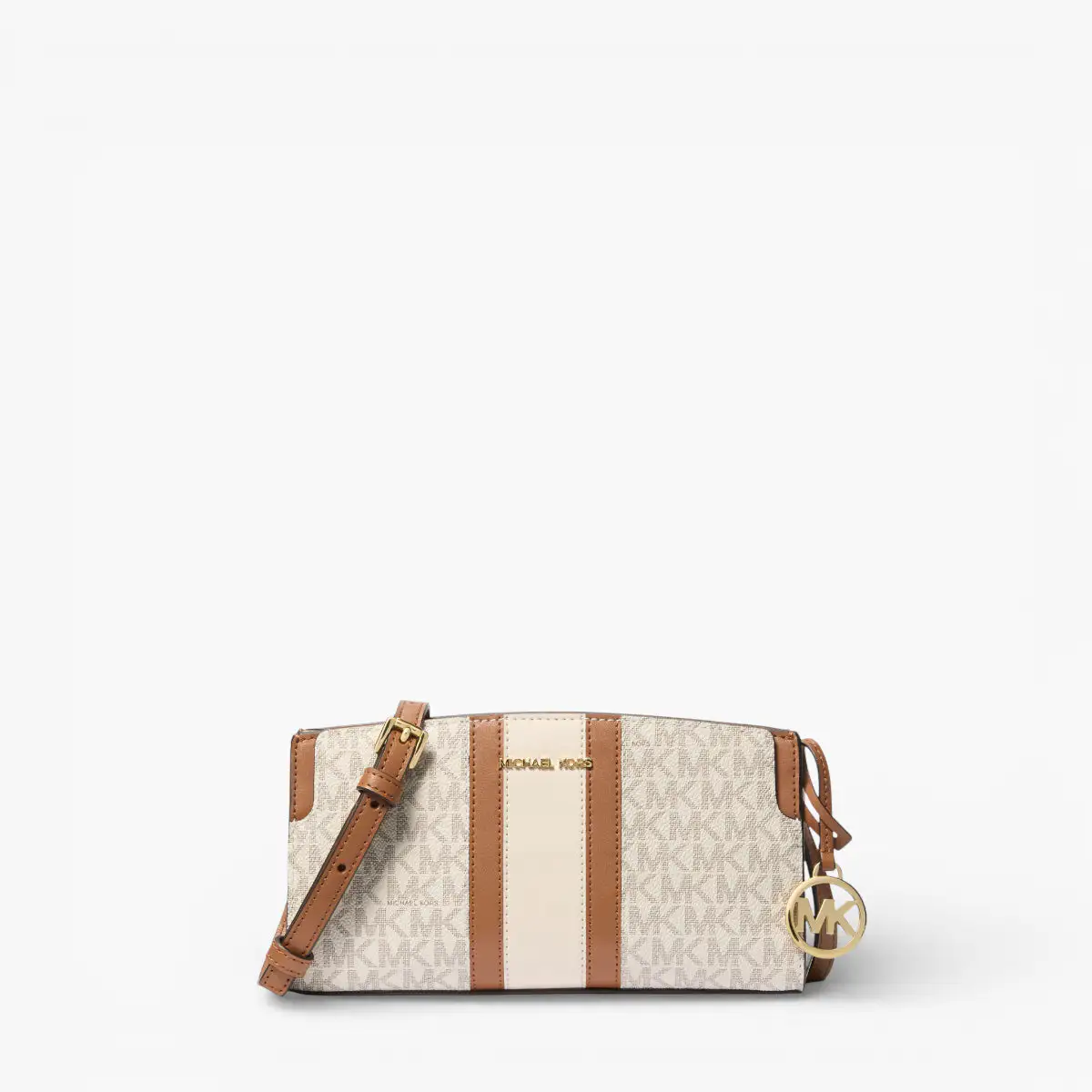 BECCA SMALL SIGNATURE LOGO STRIPE CROSSBODY BAG