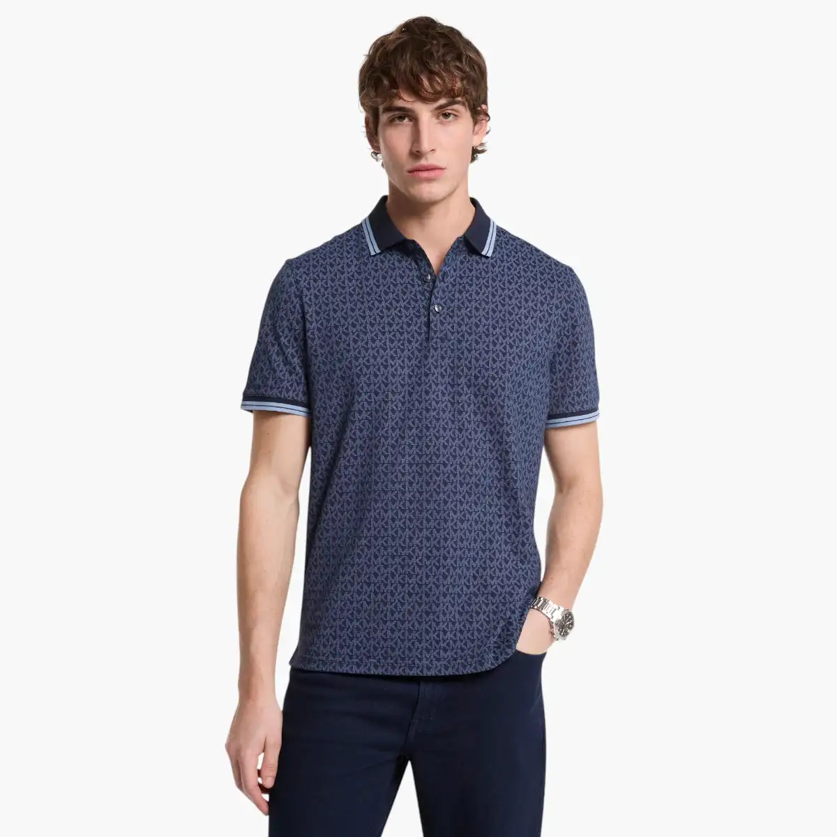 Greenwich Signature Logo Cotton Polo Shirt