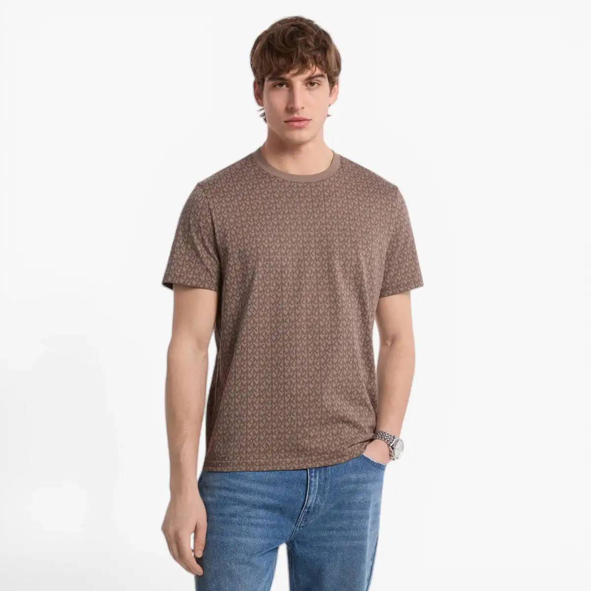 Signature Logo Print Cotton Jersey T-Shirt