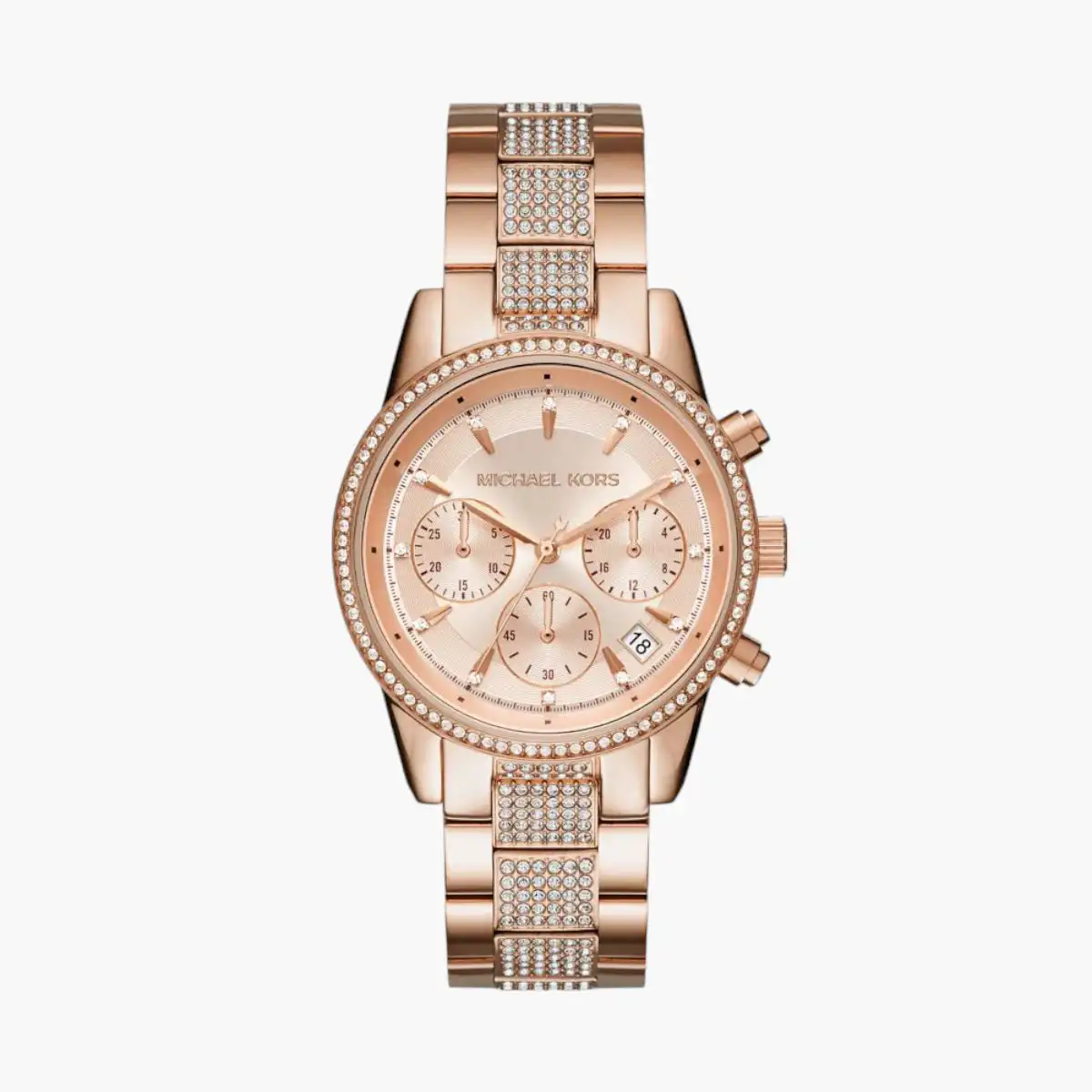 Bryant Pavé Rose Gold-Tone Watch