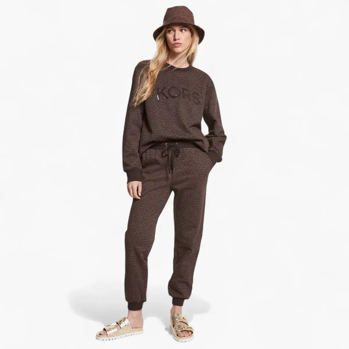 Logo Print Cotton Terry Joggers