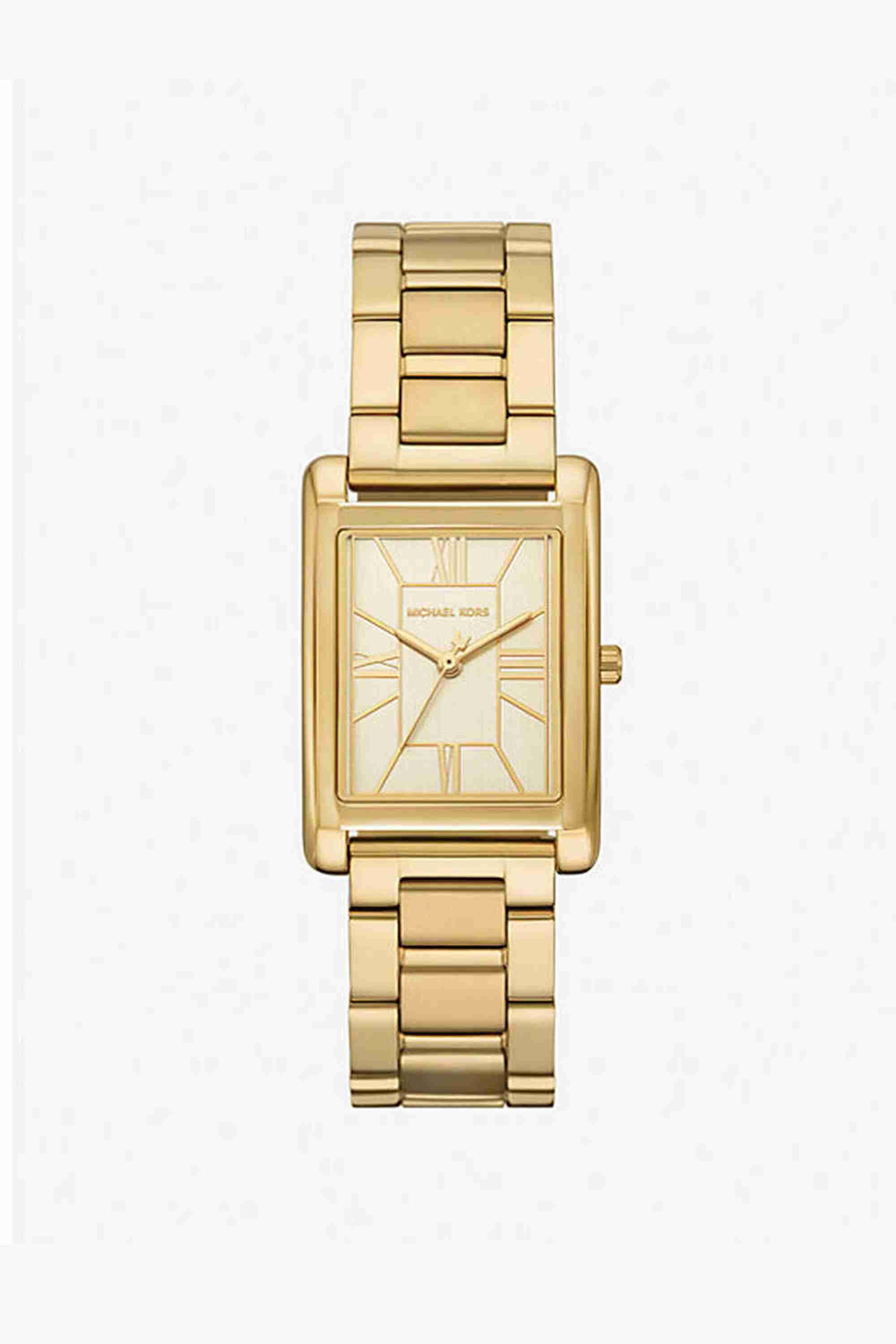Essex Women's 36.5 mm Analogue Quartz Watch - Gold Dial with Gold Stainless Steel Strap (MK4904)