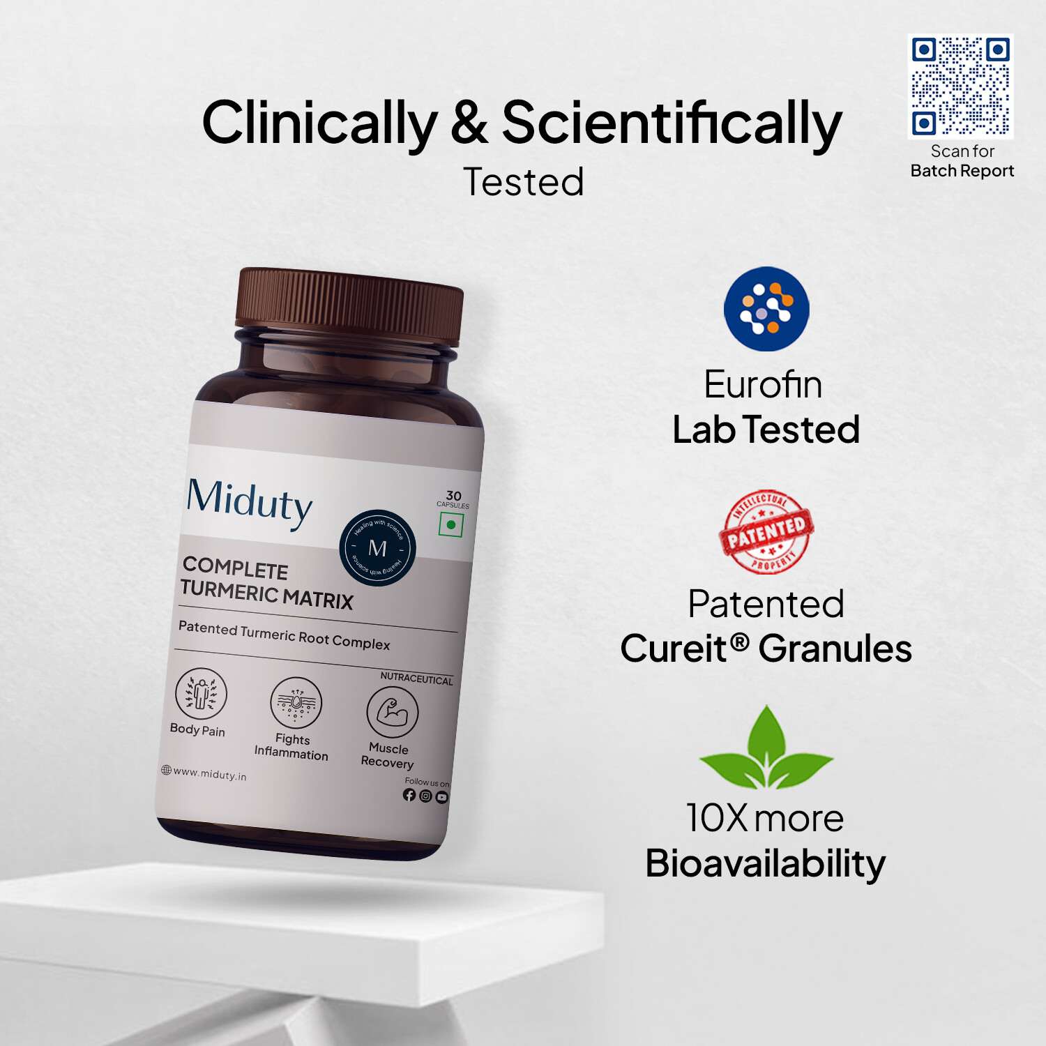 Miduty | Complete Turmeric Matrix | 30 Cap