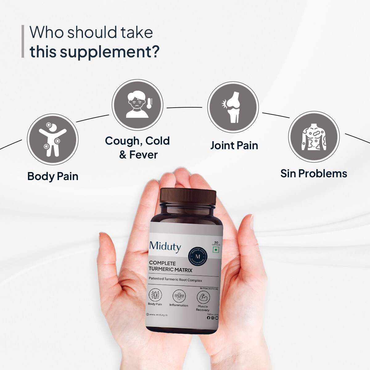 Miduty | Complete Turmeric Matrix | 30 Cap