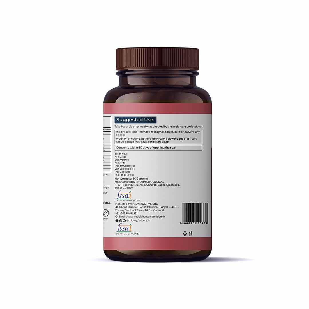 Miduty | Happy Heart | CoQ10 | 100% Vegetarian | 30 Cap