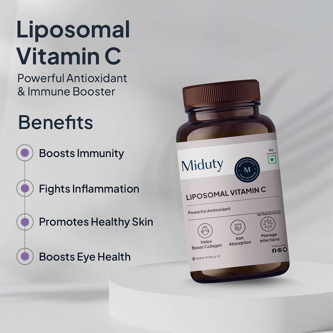 Miduty | Liposomal Vitamin C | Immunity Booster | 90 Cap