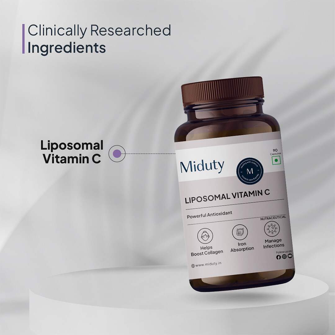 Miduty | Liposomal Vitamin C | Immunity Booster | 90 Cap