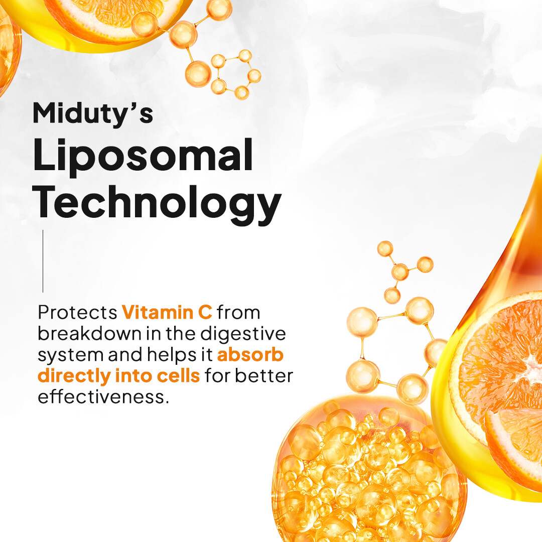 Miduty | Liposomal Vitamin C | Immunity Booster | 30 Cap