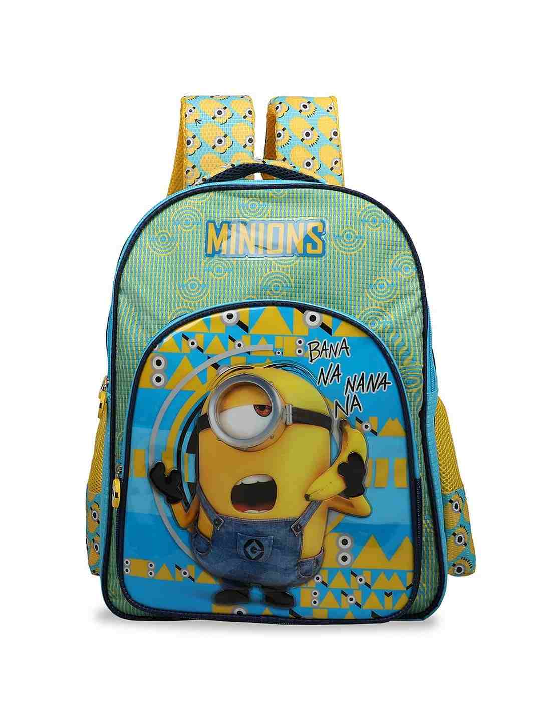 Minions Minions Bananana Blue & Yellow School Bag 41 Cm  Bags for Kids age 7Y+