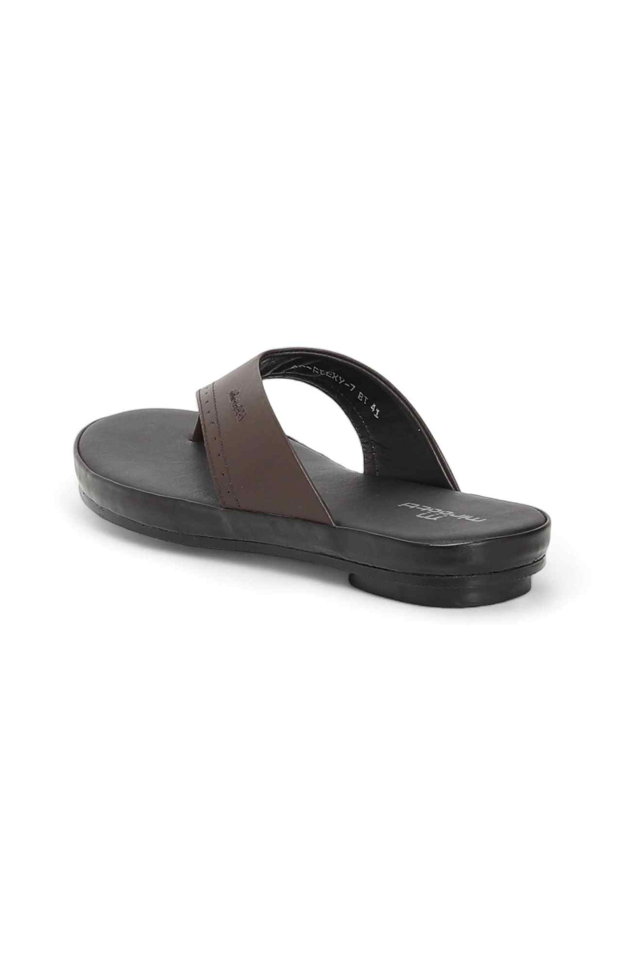 Men Brown Thong Flip-Flops