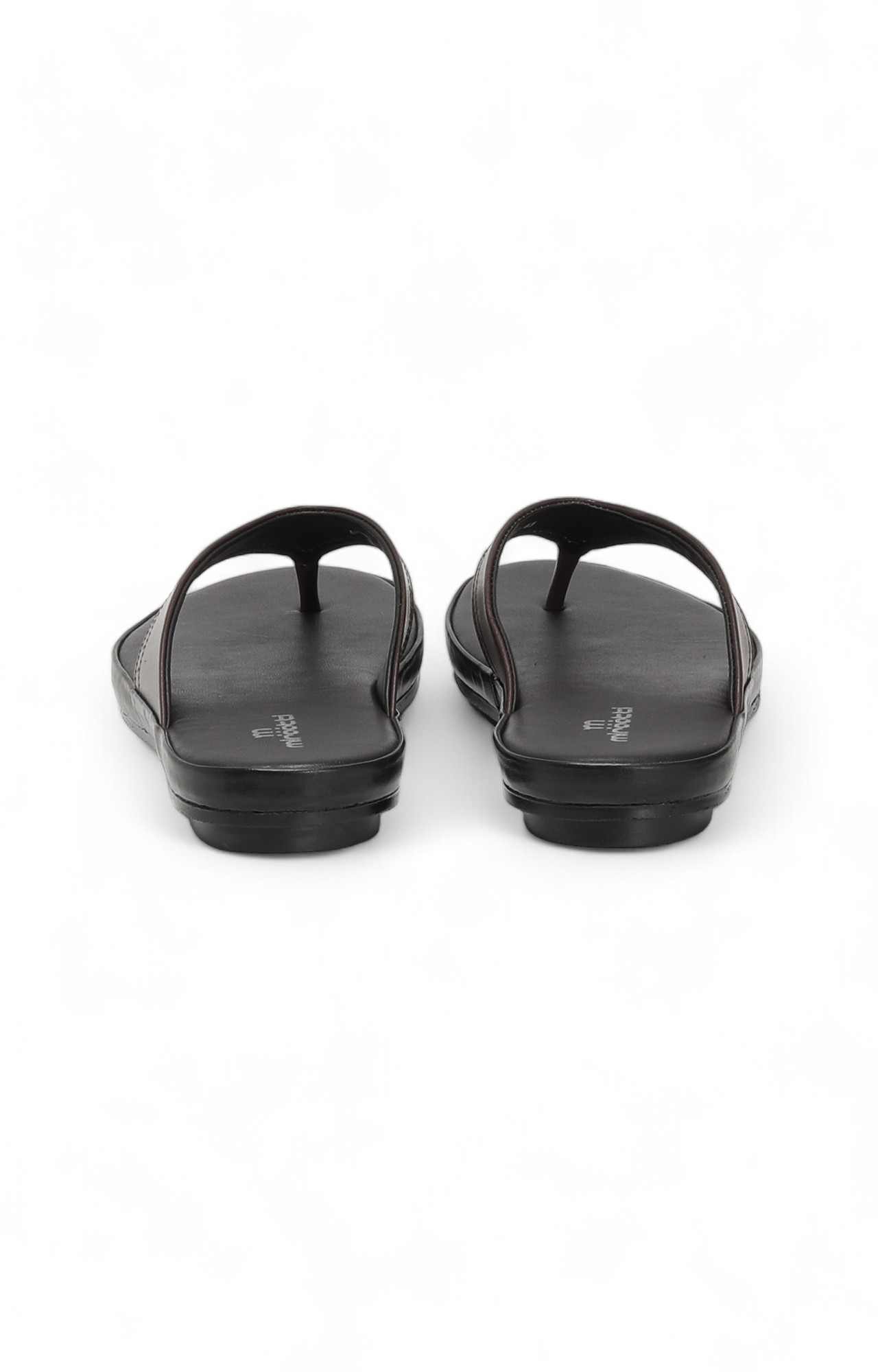 Men Brown Thong Flip-Flops