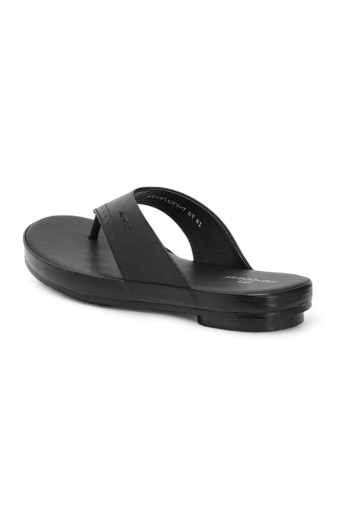 Men Black Thong Flip-Flops