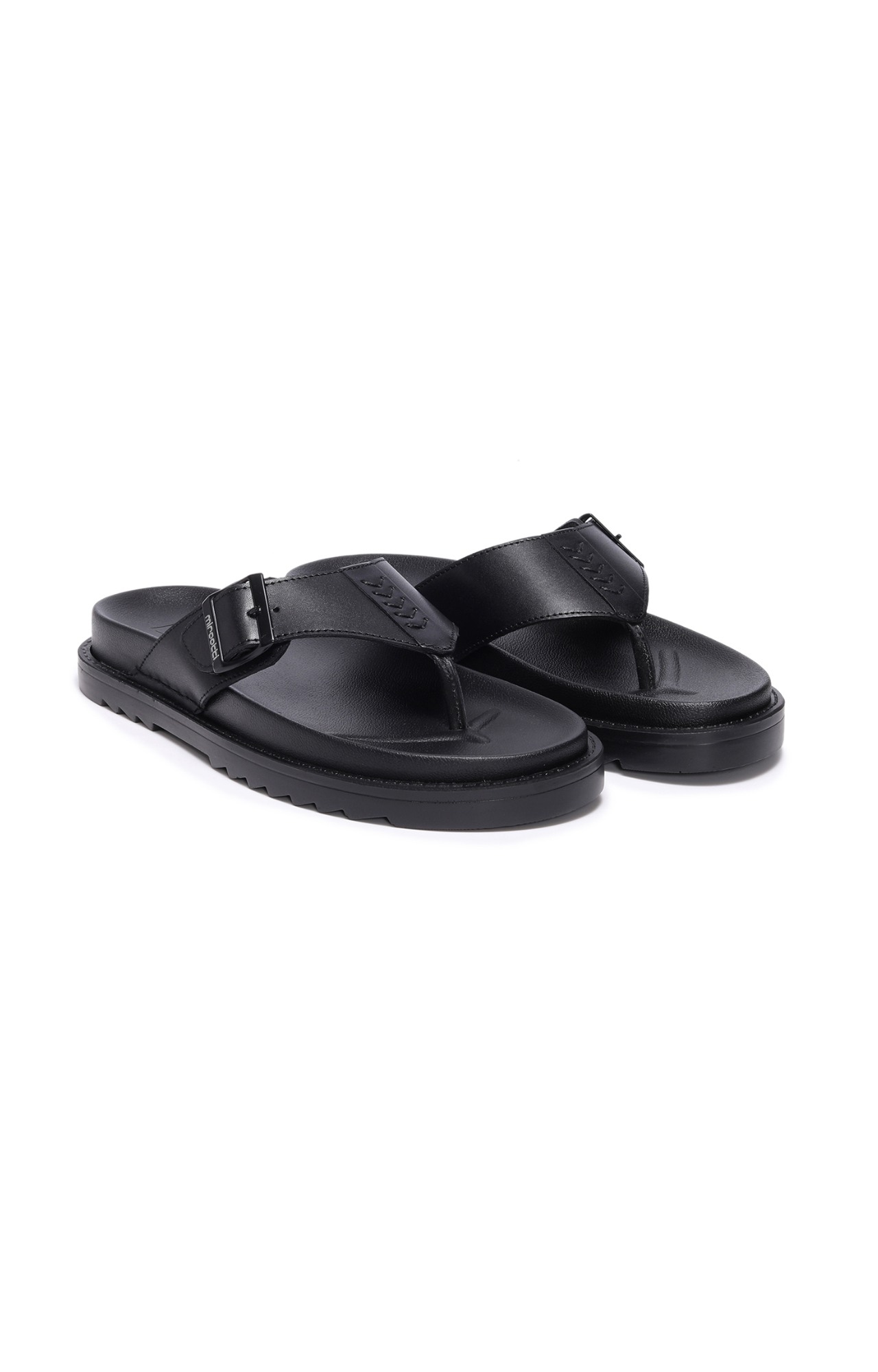 Men Black Madras Comfort Slippers