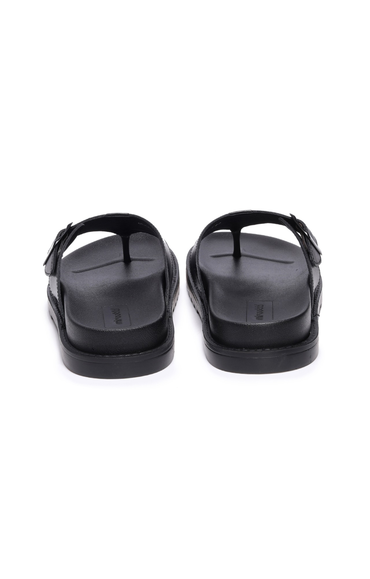 Men Black Madras Comfort Slippers