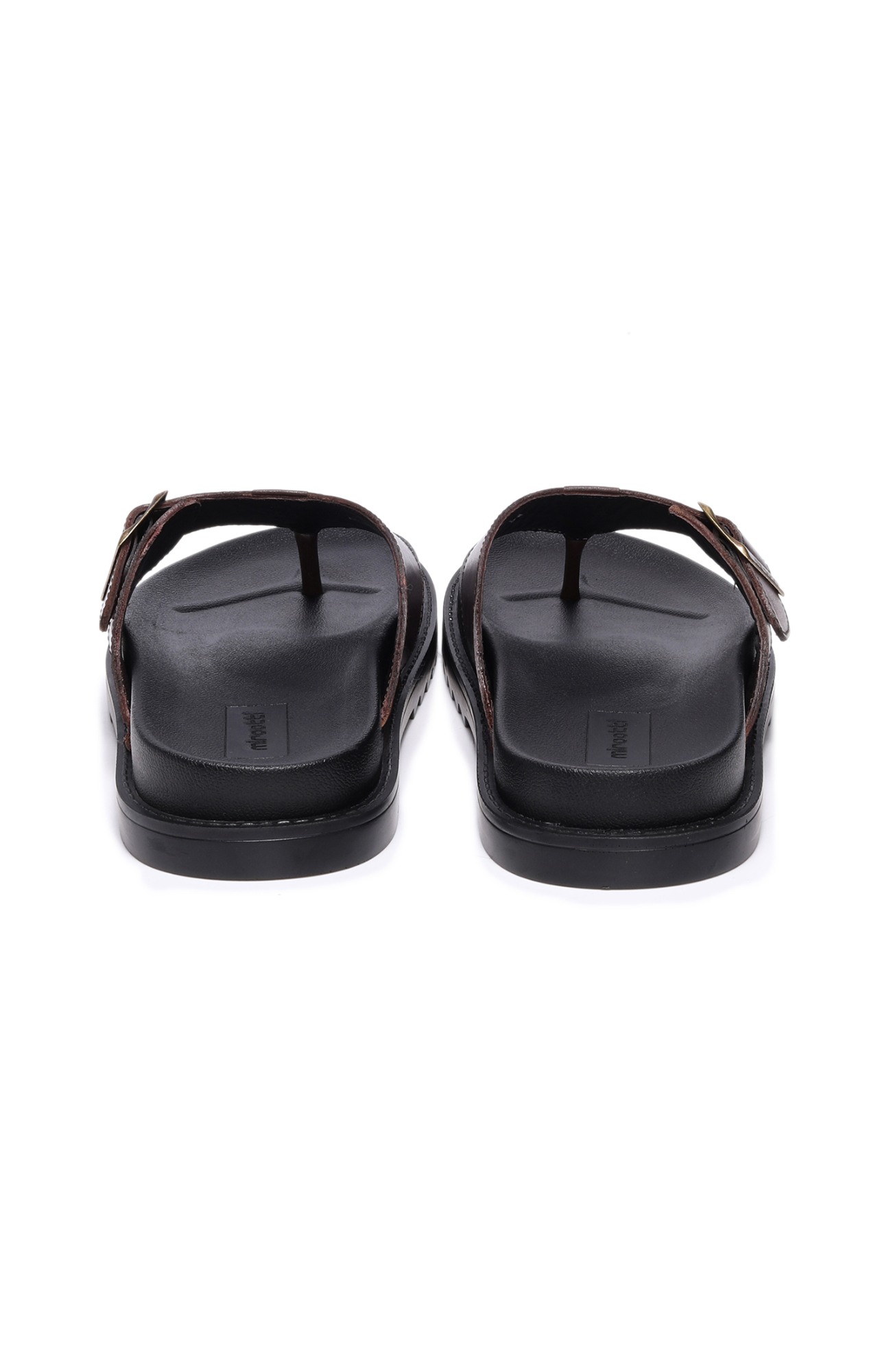 Men Tan chappals with Buckle