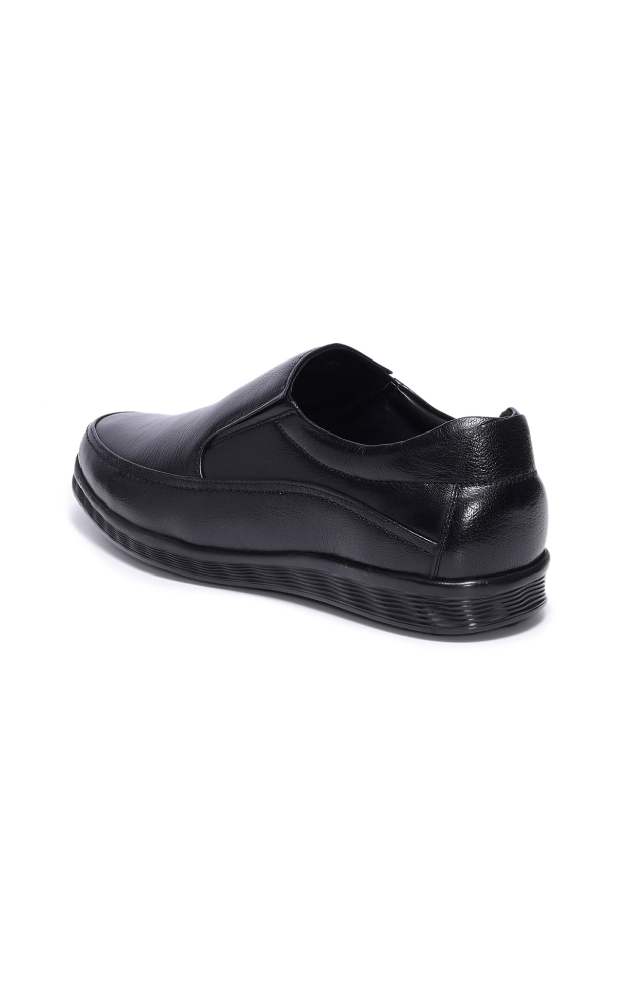 Men Black Regular Formal Slip-Ons