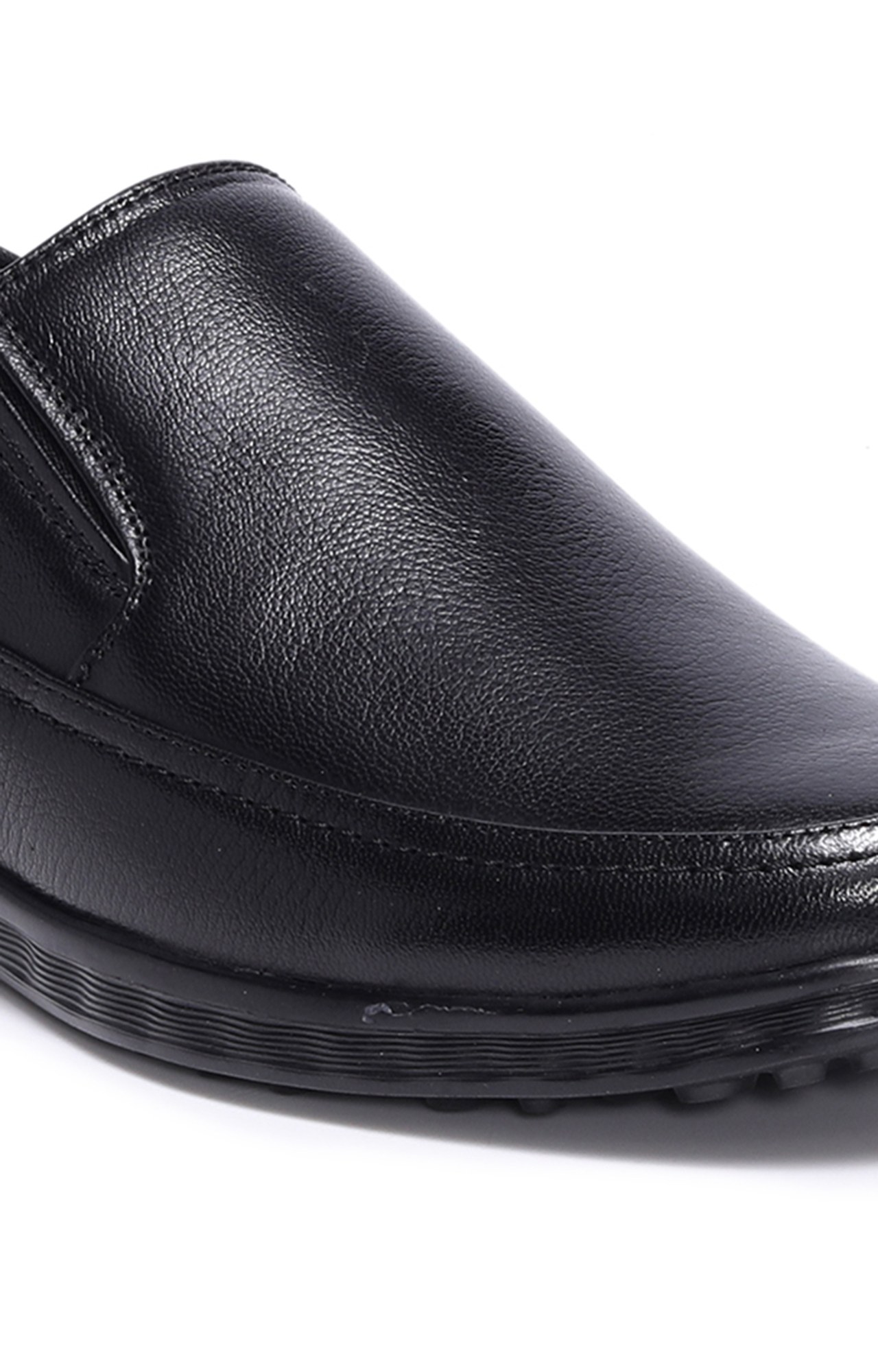 Men Black Regular Formal Slip-Ons