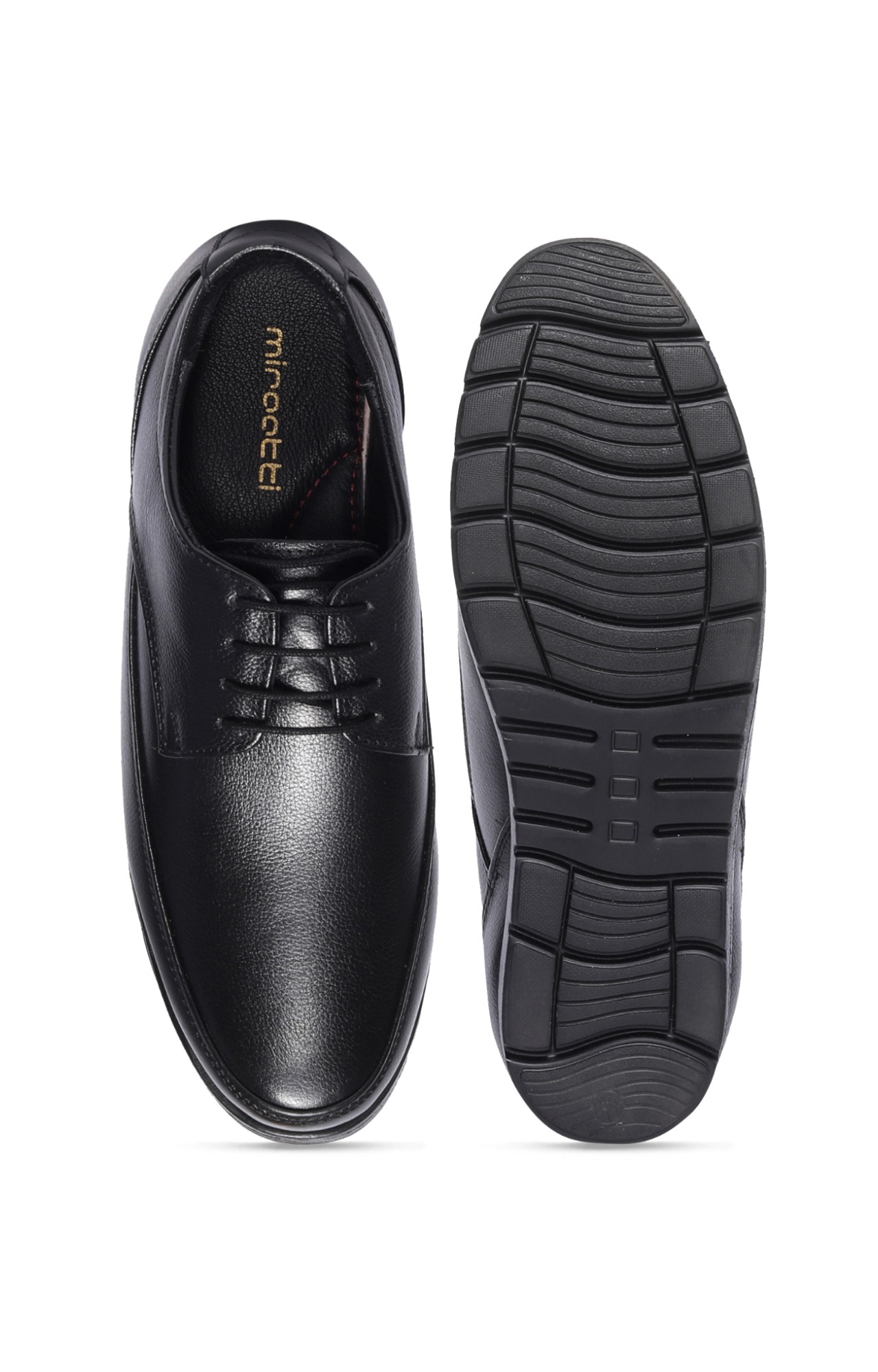 Men Black Avetos Formal Slip-Ons