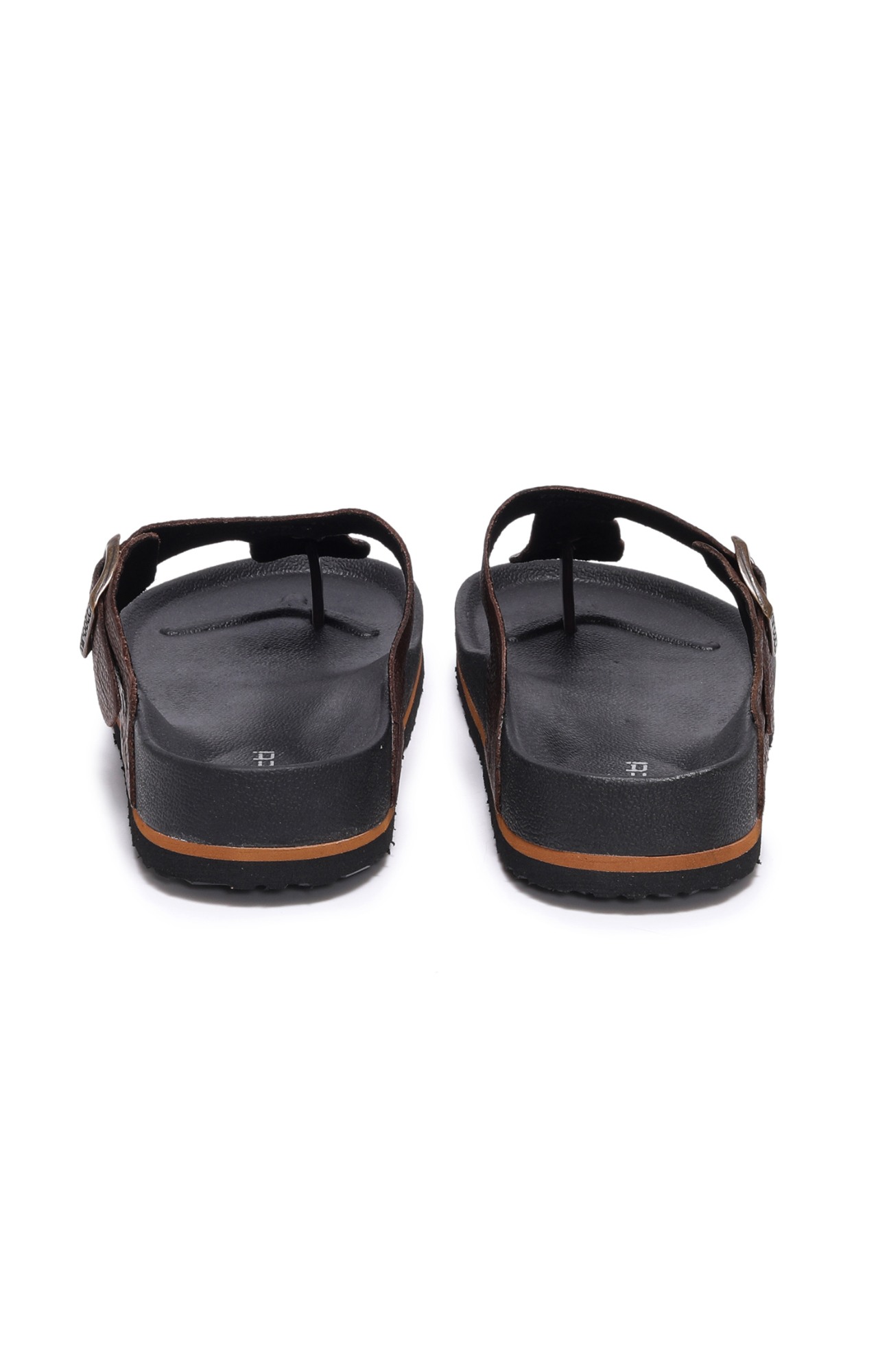 Men Brown Comfort T Strap Thong