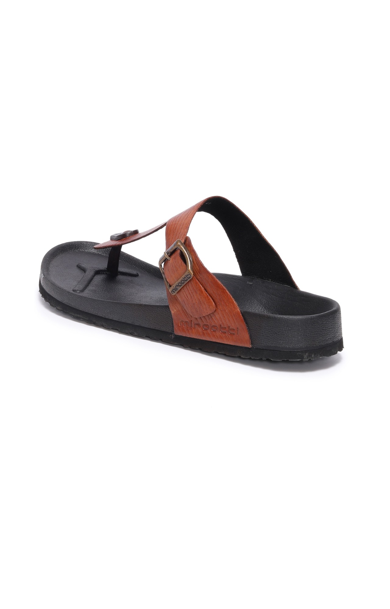 Men Tan Comfort T Strap Chappal