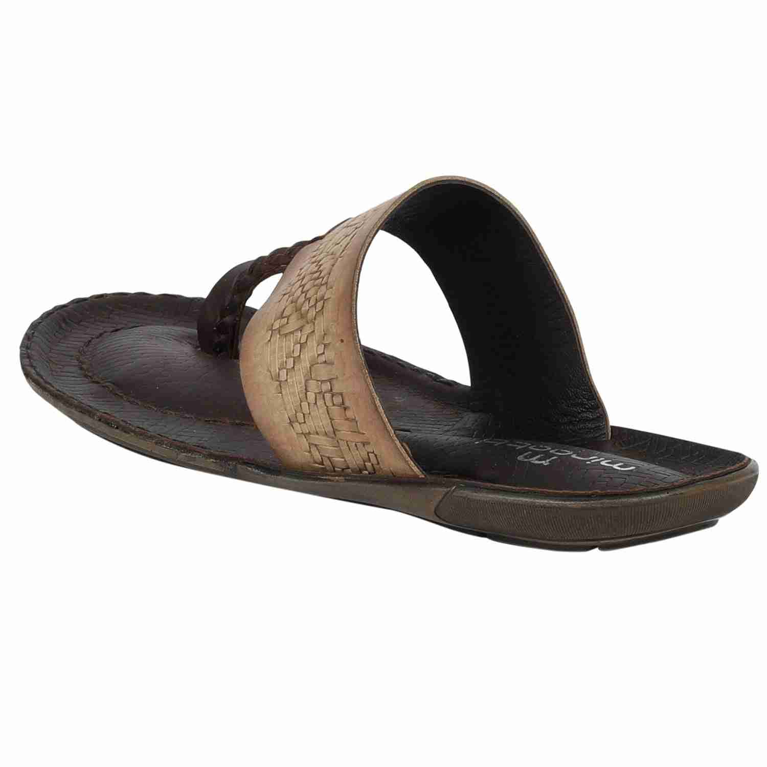 Men Beige Comfort Thongs