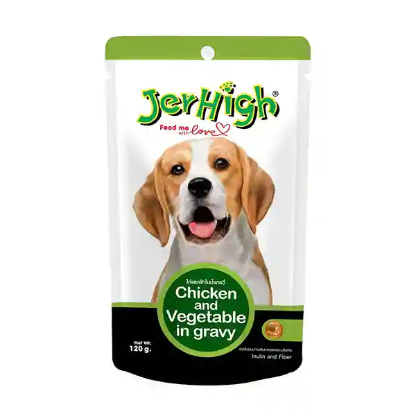 Jer High Gravy Chicken Vegetable 120 Gm – (Best Before Mar’26)