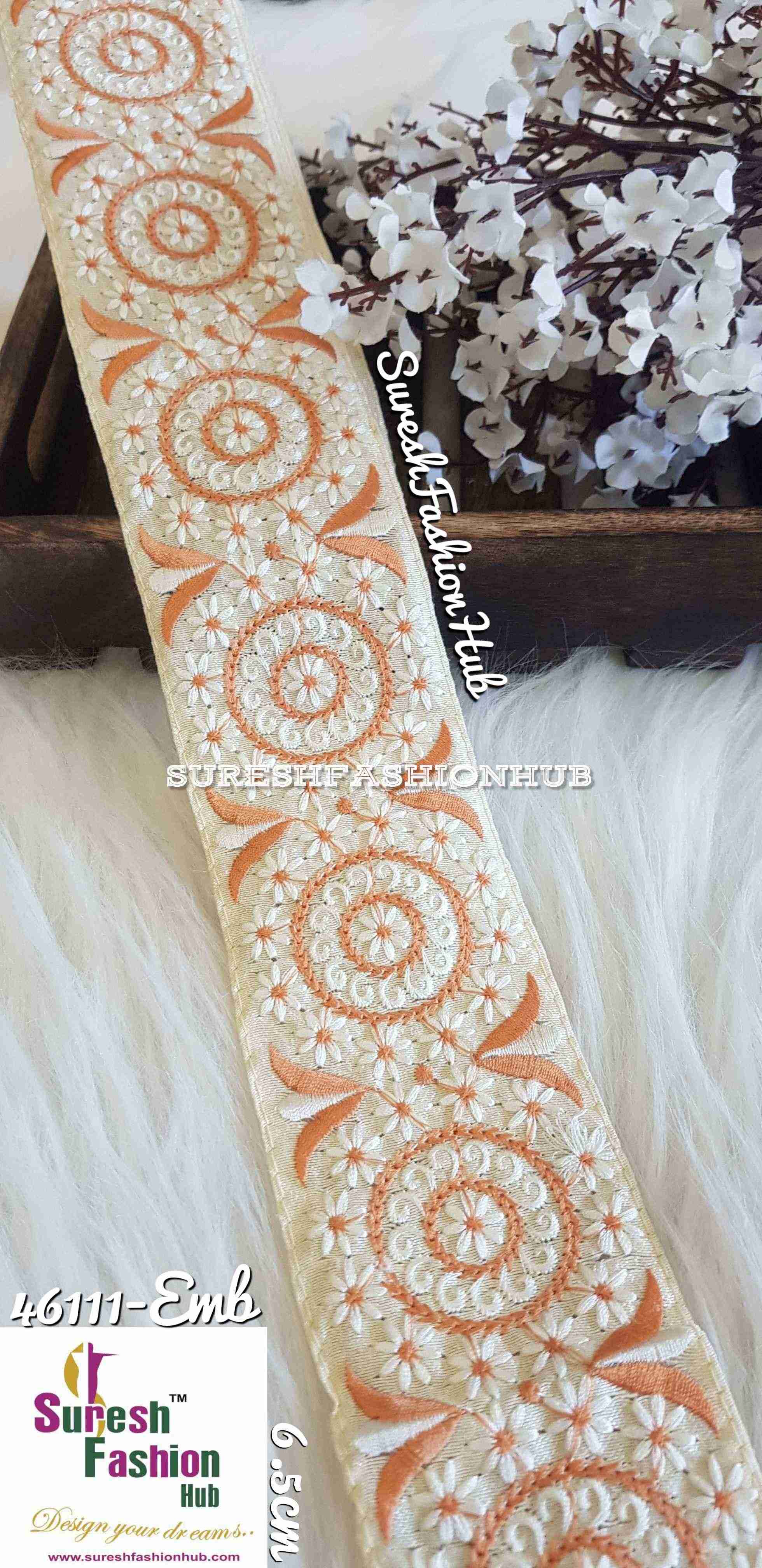 Creative Thread Works Phone Base Embroidered Trim