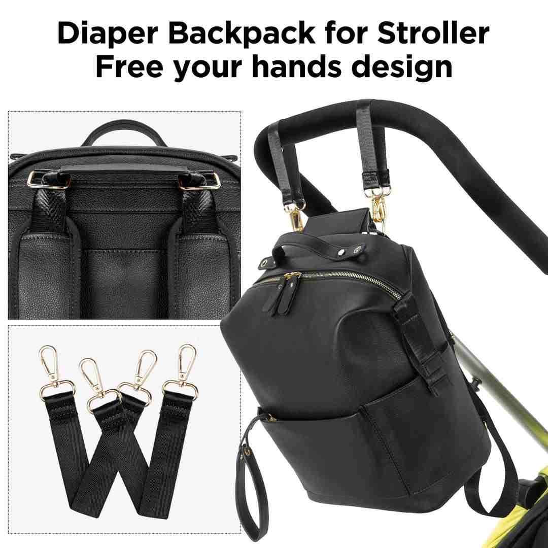 Noir Luxe Diaper Bag