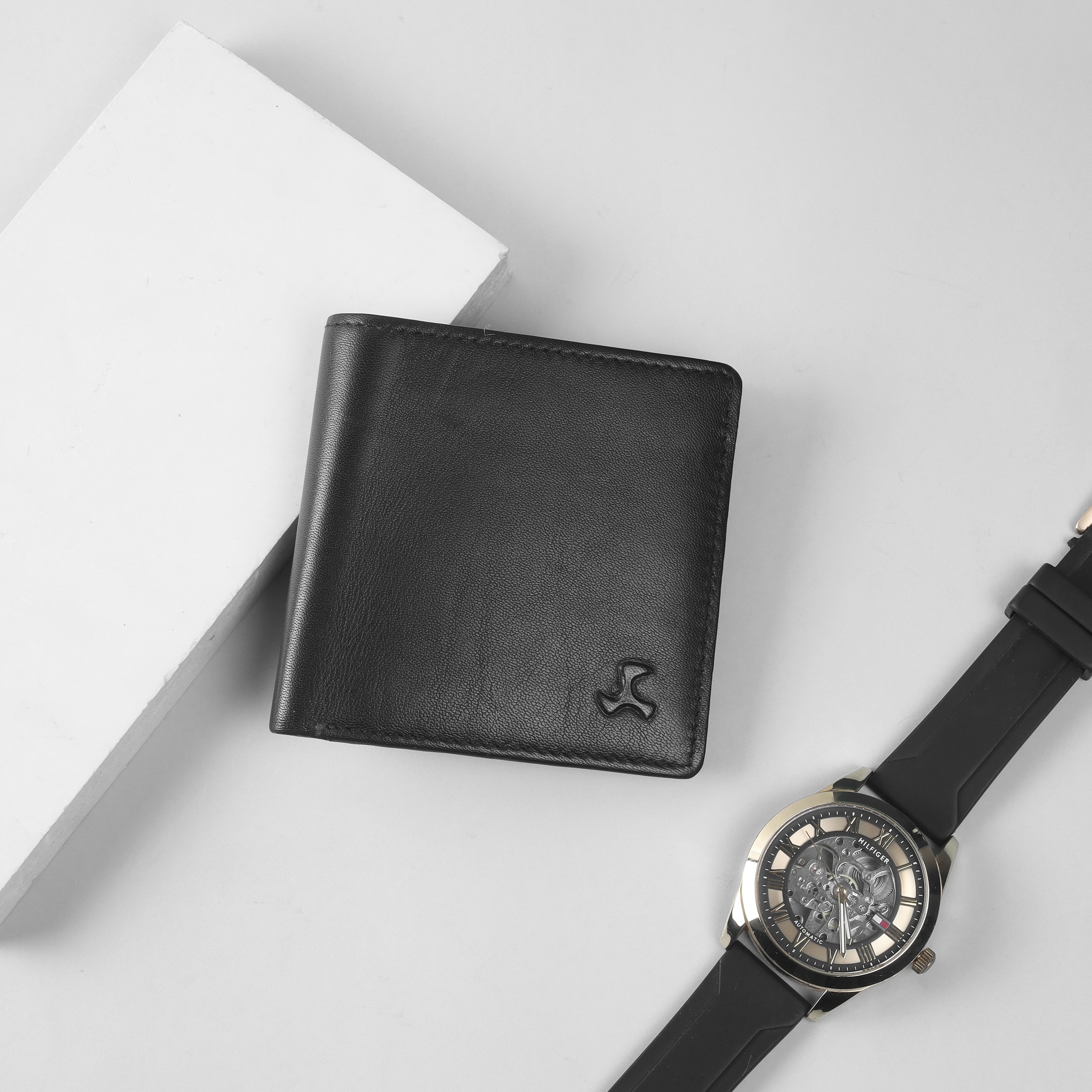 Mochi Men Black Leather Wallets Onesize