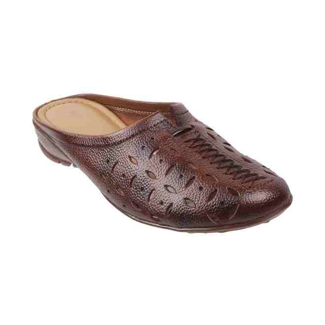 Mochi  Women  Rust  Leather  Flats  Euro 36